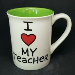 I Love my Teacher Coffee Mug Cup teacher gift Valentines Day *